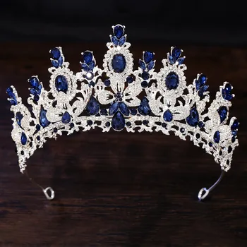 Crystal Flower Bridal Tiara Crown 1