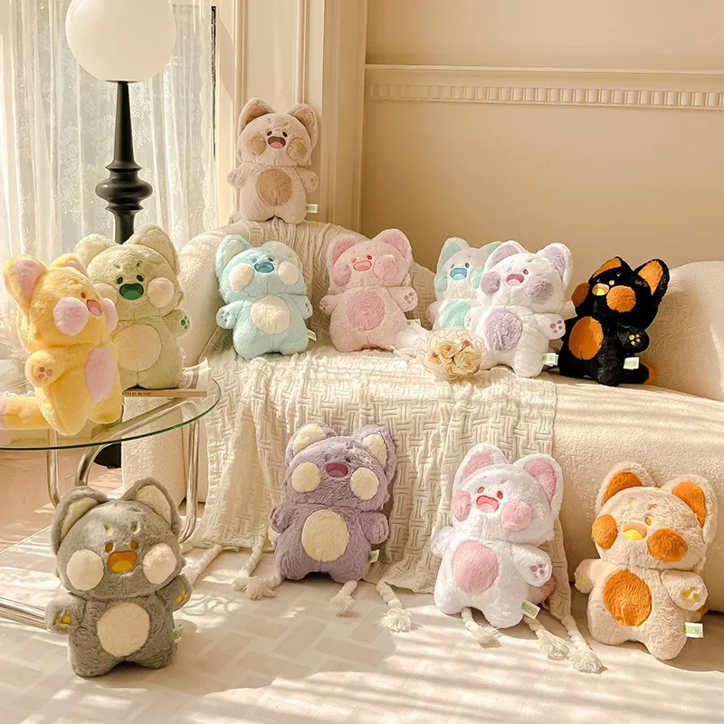 

40 см Kawaii Плюшевые игрушки Dudu Cat Аниме Плюшевые Куклы Фигурки Декор мягкий наряд детские игрушки подарки