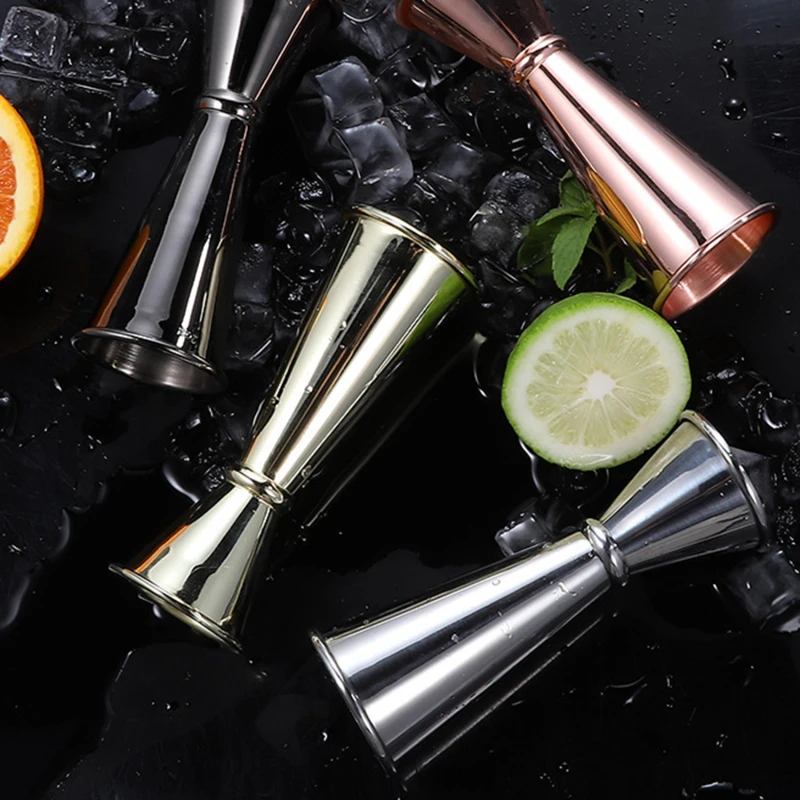 Cocktail Scale Cup Ounce Cup Bar Accessories Stainless Steel Kitchen Double Head Measuring Bartending Measure Jigger For Bar