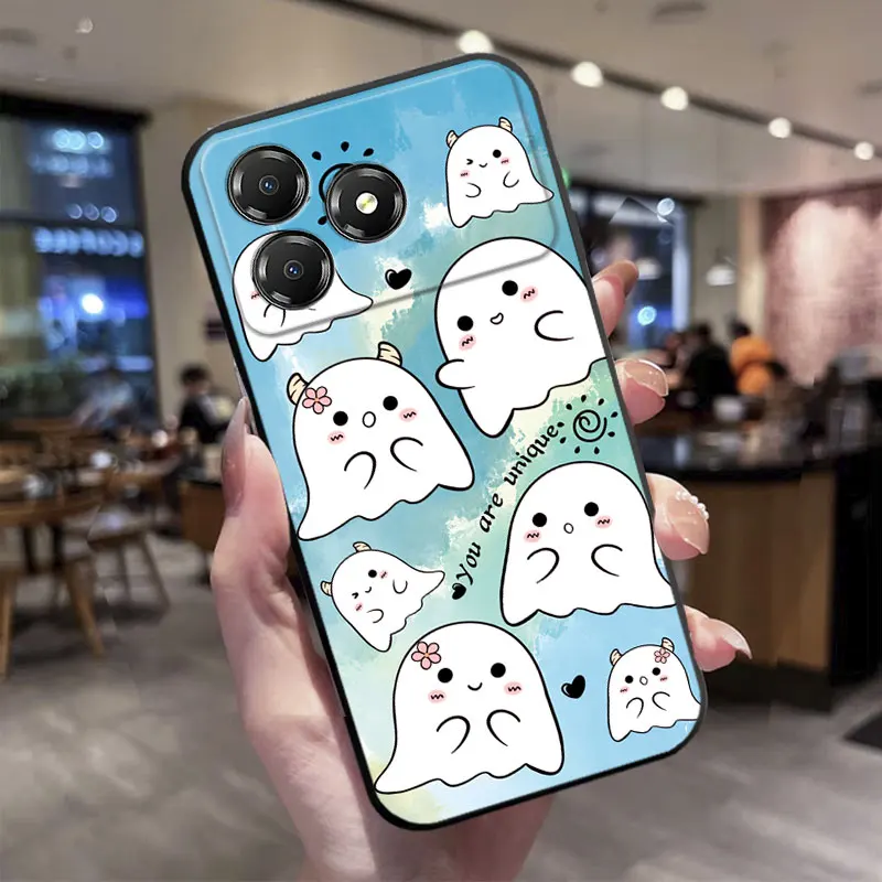 Cute Cartoon Pattern TPU Soft Silicone Back Phone Case