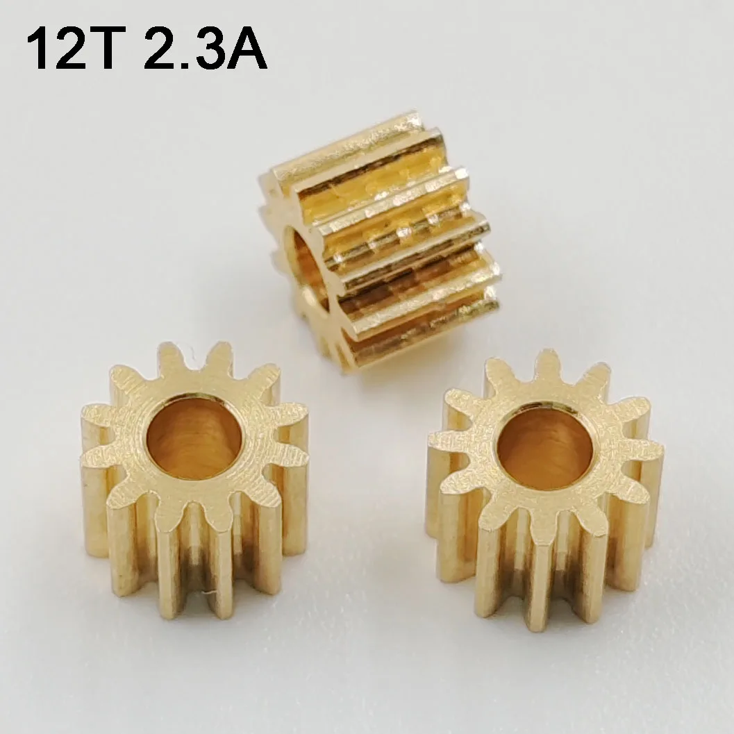 122A 121.5A 0.4M Pinion Motor Shaft Hole 1.5/2mm Outer Diameter 5.6mm Mechanical Copper Gears 12T 1.5A 2A 2.3A motor gear,transmission gear