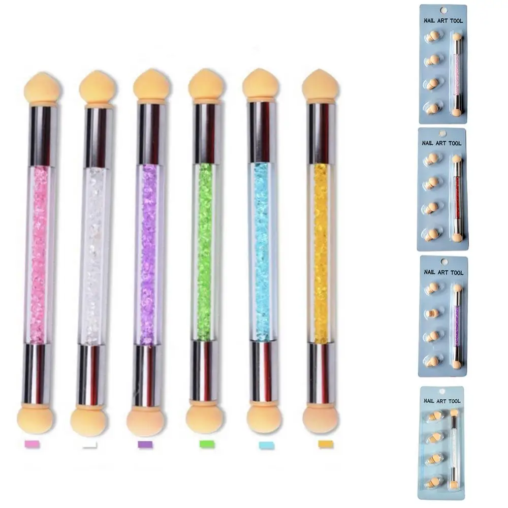 Ombre Nail Brush Set Gradient Sponges Nail Art Brushes Pen Acrylic Gel Glitter Powder Picking Dotting Tools Manicure #945-1 nail art pens nail art brushes nail art sponge nail brushes nail art tools gel nail tools