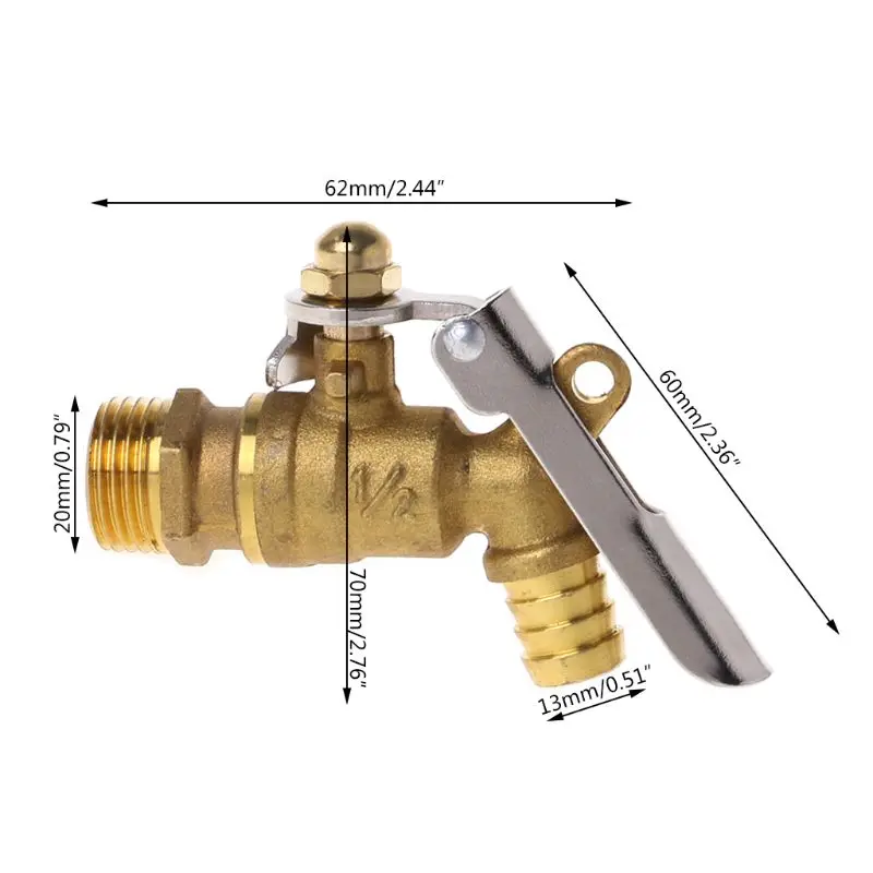 

Garden Outdoor Brass Faucet Public Places Lockable Water Tap Single Hole Dropship
