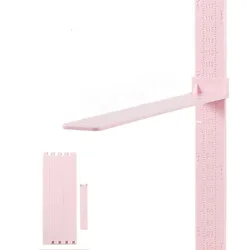 Adjustable Foldable Height Measurement Wall Sticker (Pink)