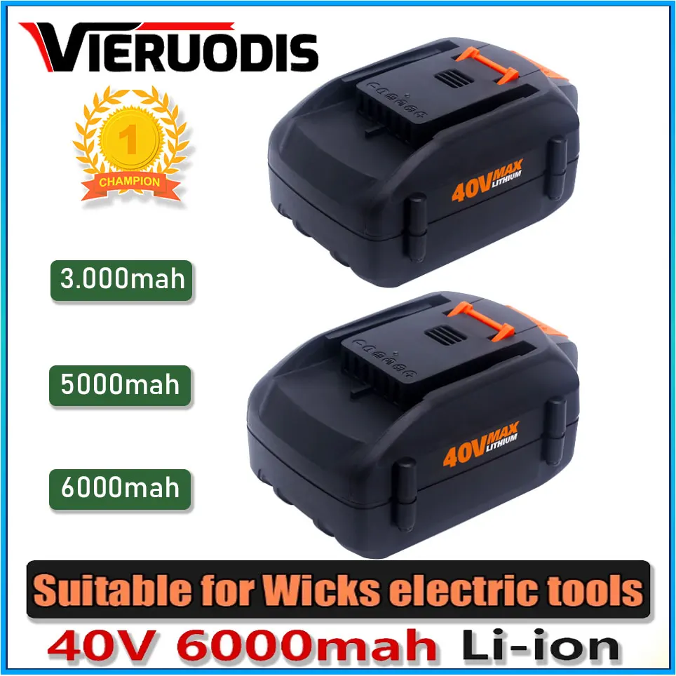 

For WORX 100% new Original brand new replaceable for WORX 40V 3.0AH/5.0AH/6.0AH lithium-ion battery tool battery WA3580
