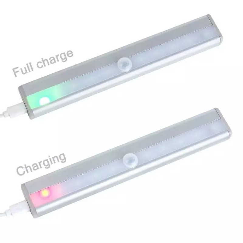 LED Motion Sensor Light Night Light Wireless USB Under Cabinet For Kitchen Cabinet Bedroom Wardrobe Sensor Lighting motion sensor light