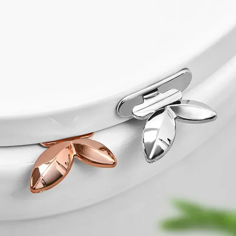 1/3Pcs Handle Can Avoid Touching The Toilet Lid Lifting Fashionable Toilet Seat Lifter Bathroom Leaf Lid Handle toilet seat accessories