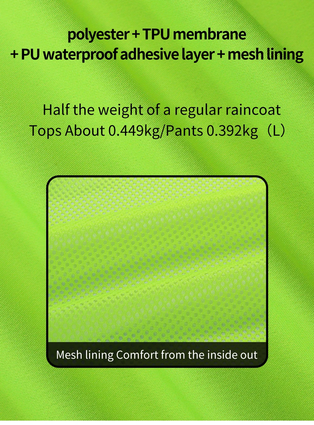 Outdoor Rainproof Split Rain Jacket Cycling Motorcycle Full Body Waterproof Raincoat Motorbike Rain Jacket