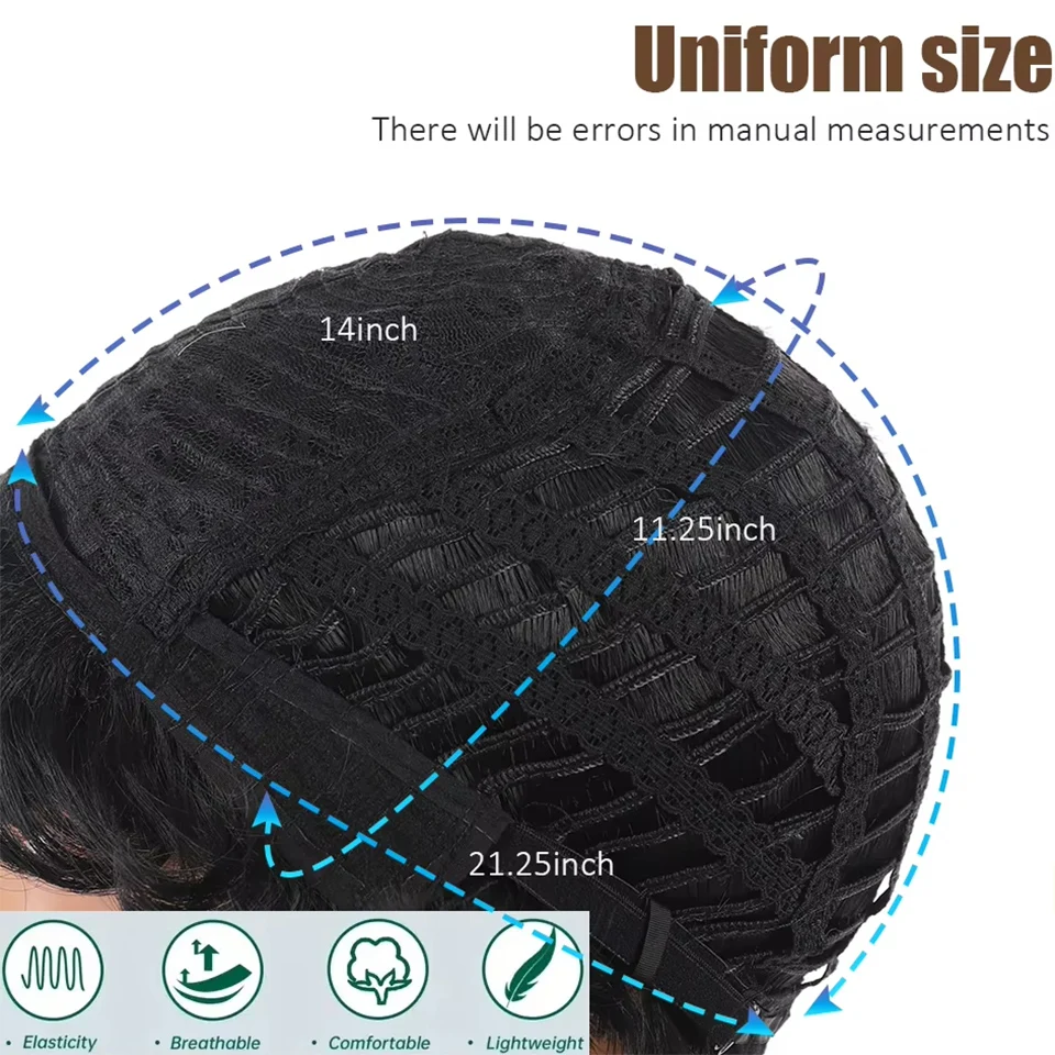 synthetic hair 4-inch men's texture perm short hair cover, just for playing styling men's head cover