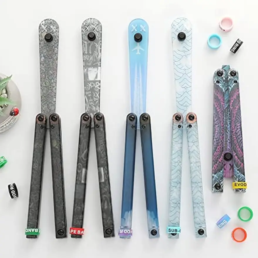 Plastic Butterfly Knife Trainer with Copper Washer