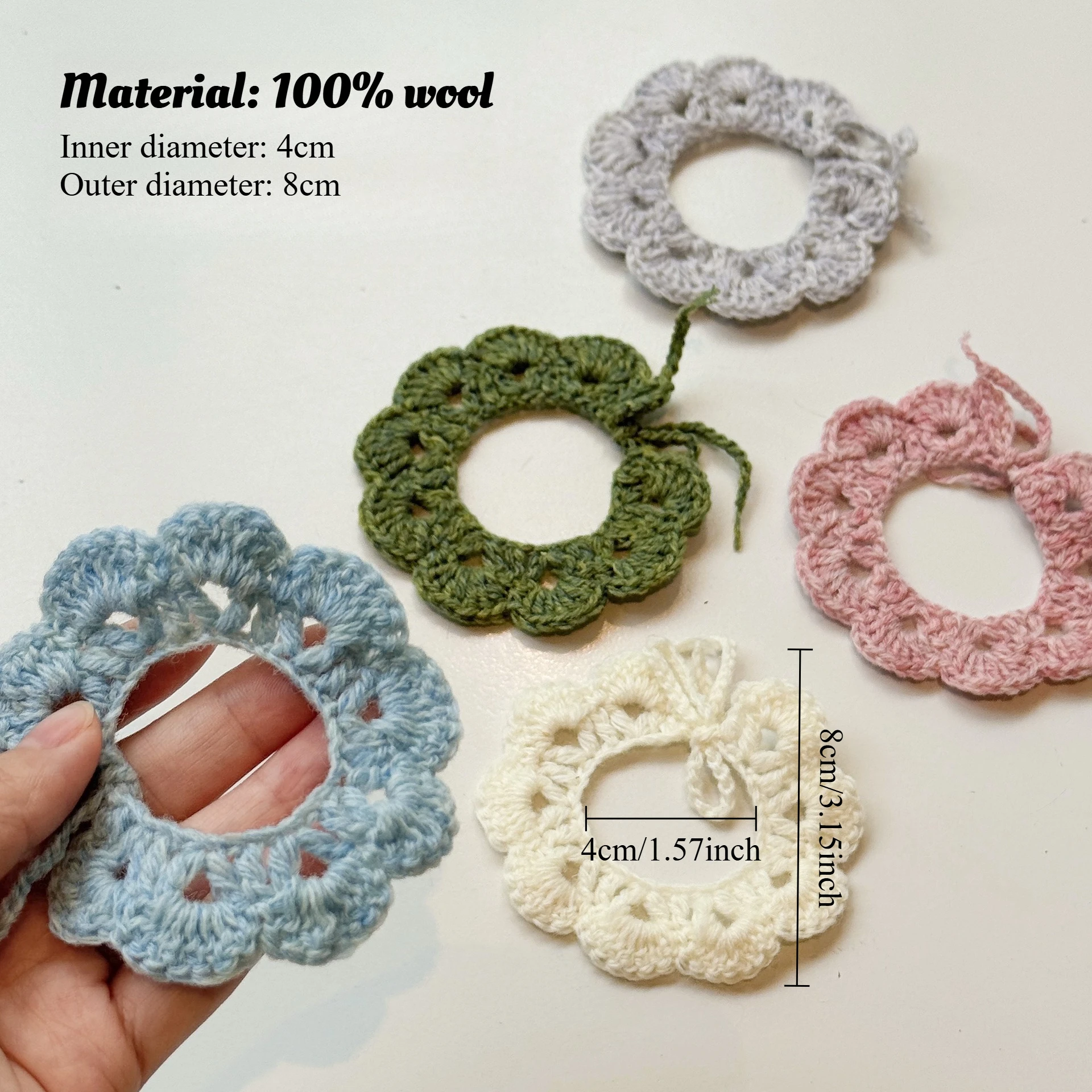 High Quality Doll Clothes Hand Knitted Wool Scarf Bib for 10cm Self Deprecating Bear Cotton Idol Doll DIY Decoration Accessories