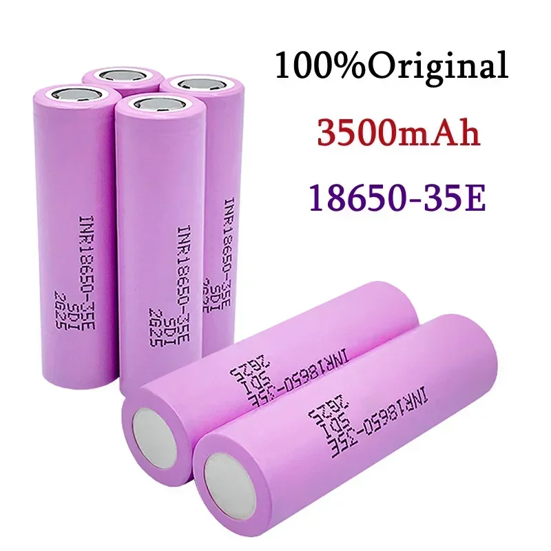 

1-10 actual capacity original power 18650 lithium battery 35E 3500mAh 3.7V 25A high power inr18650 electric tools