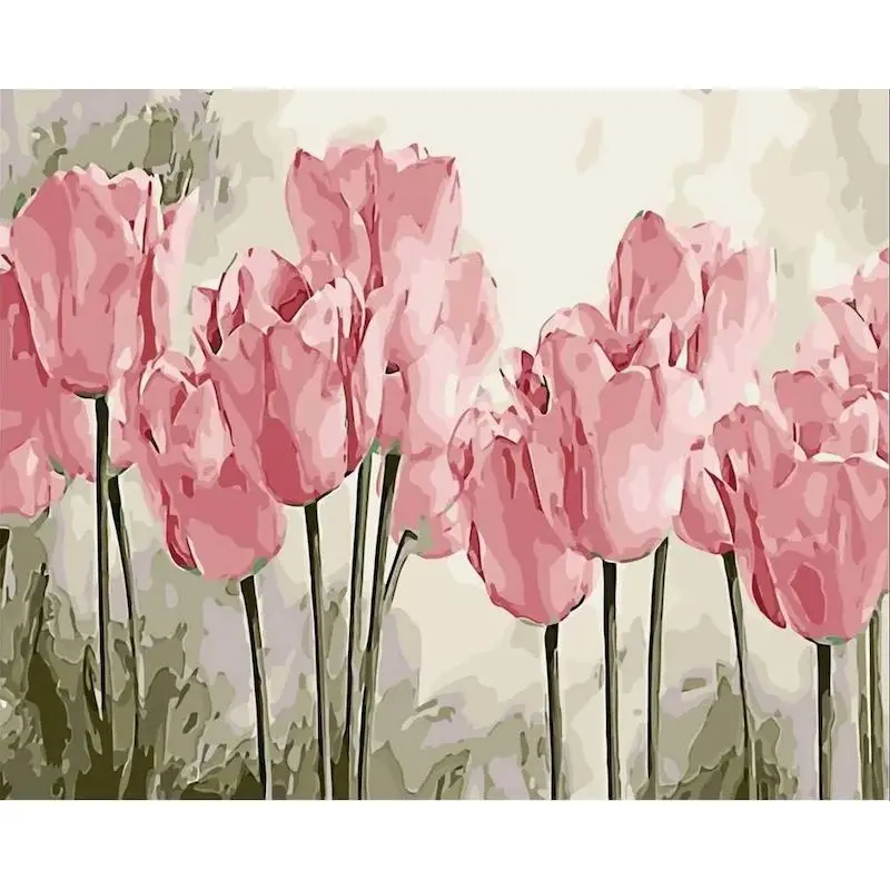 Peinture Acrylique Tulipe