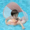 Baby Swimming Float With Canopy Inflatable Infant Ring Kids Pool Accessories Circle Bathing Summer Toys 5