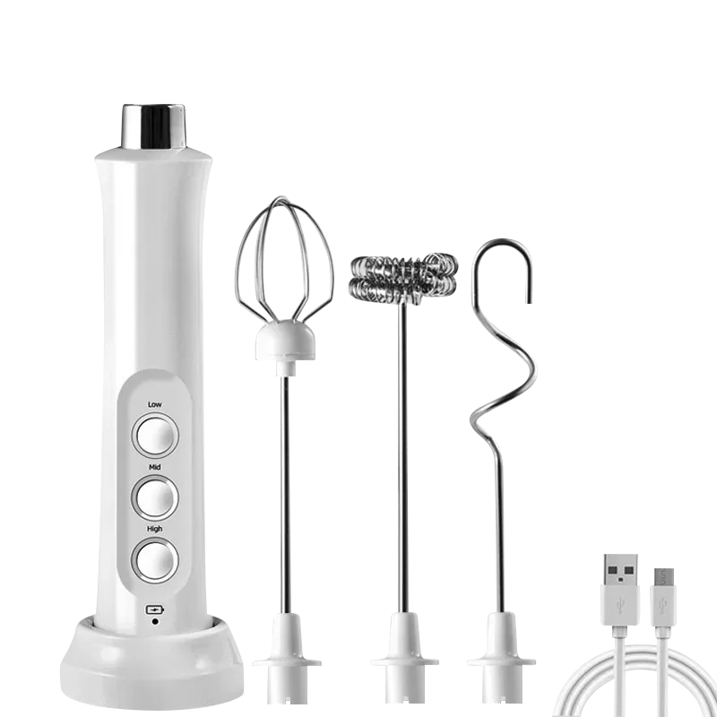 Portable Rechargeable Electric Milk Frother Mixer Wand