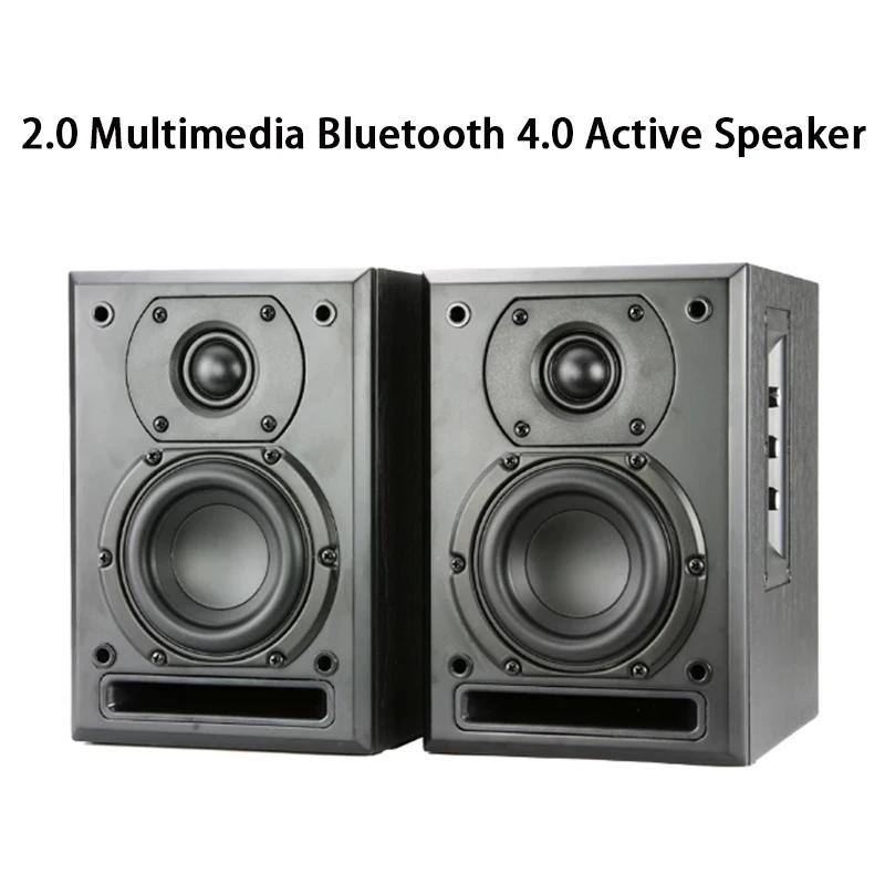 AOSIBAO 4 Inch Woofer Speaker 2.0 Surround Active Speaker Unit 60W HIFI Multimedia Loudspeaker Home Theater Audio Sound Box