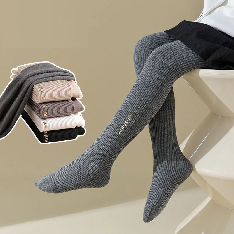 

2023 New Arrival Winter Kids Children Thick Pantyhose Cotton Warm Solid Tights for Girls Cute Baby Girl Winter Clothes