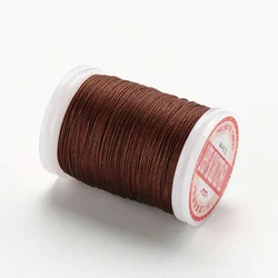 Premium Waxed Thread for Leather Crafting and DIY Projects (5 - Coffee)