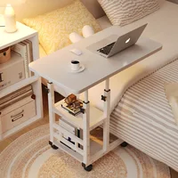 Movable Lifting Bedside Table Bedroom Home Student Desk Lazy Dormitory Bed Convenient Space Saving Laptop Table