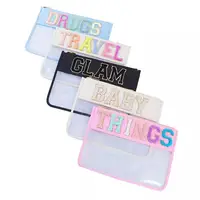 14 Colors Summer Beach Travel Snacks Pouch Cute Personalized Makeup Bag Waterproof Transparent Pvc Cosmetic Bag Nylon Clear Bag 1