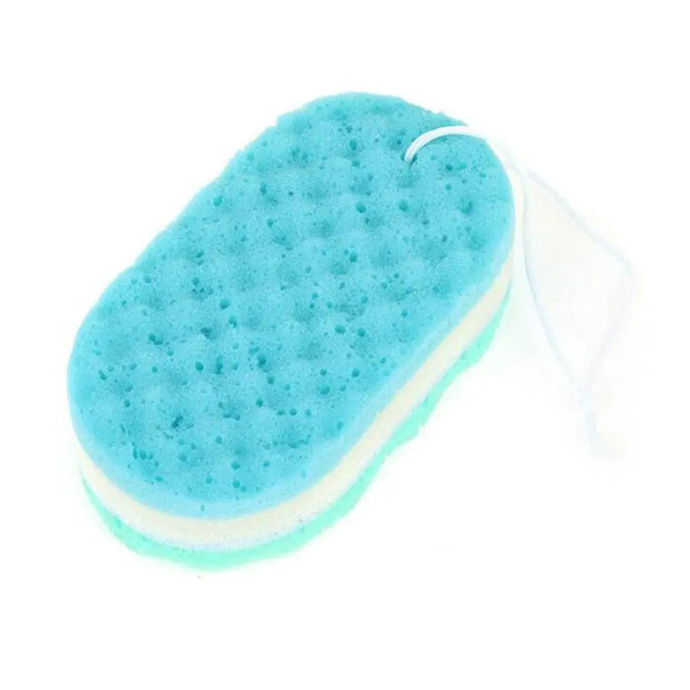 Drei-schicht Bad Schwamm Körper Pinsel Haut Sauber Massage Reinigung Dusche Pinsel Kinder Erwachsene Schaum Schrubben Handtuch Seil Halter – Detail 21