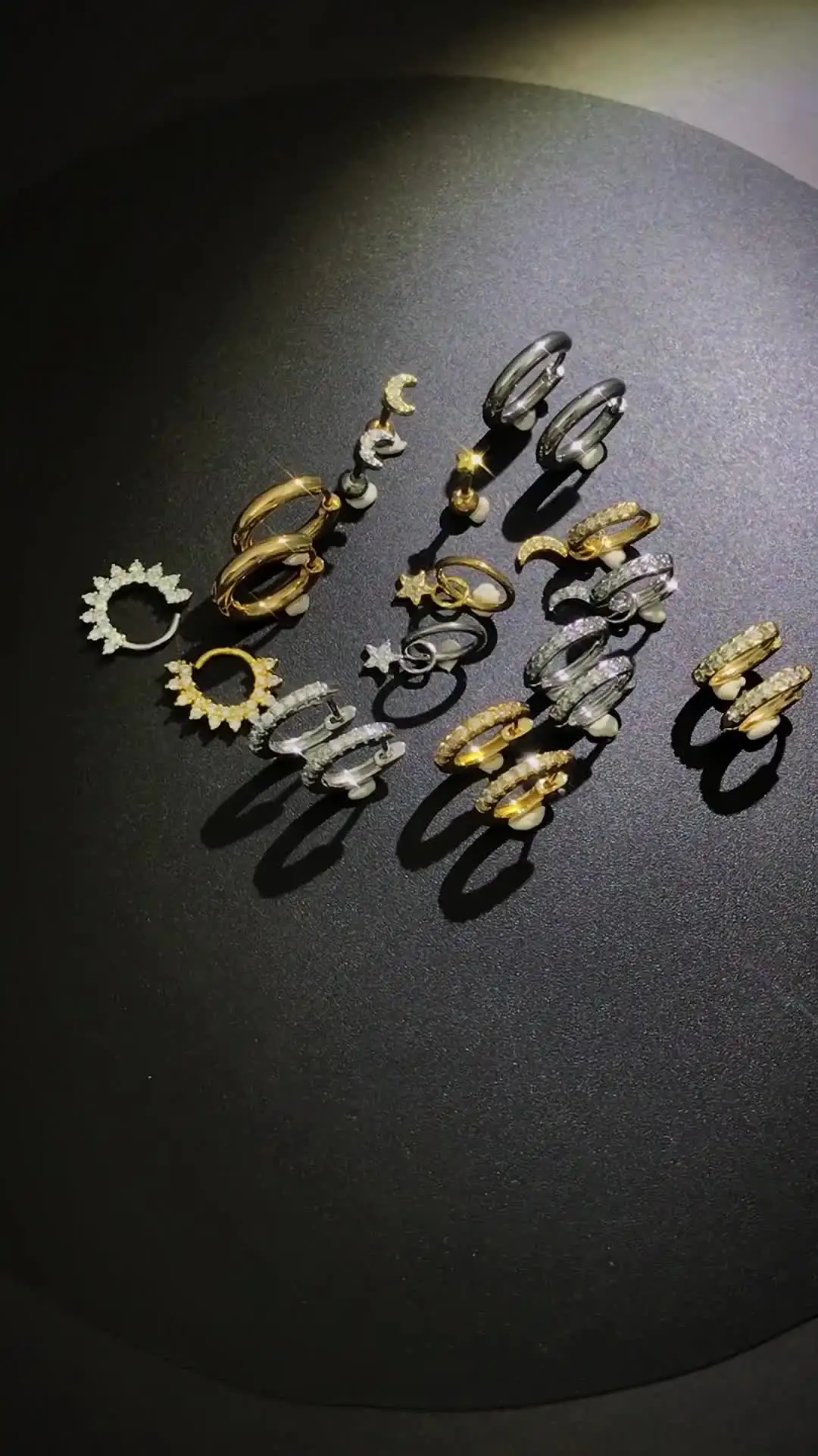 Cimenexe Stern Reifen Ohrringe – Große Hohle Stern-Ohrringe In Gold, Auffälliger Schmuck Für Frauen & Mädchen