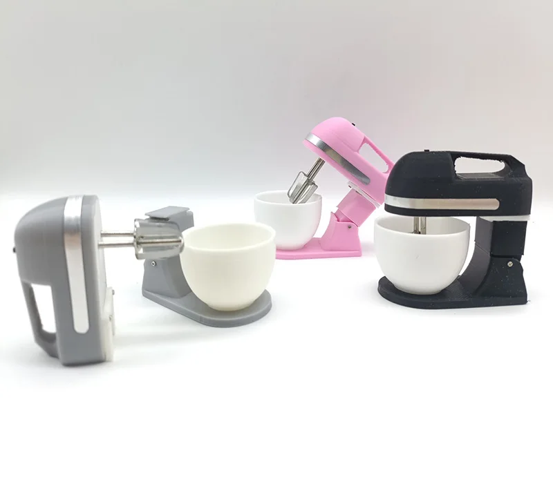 Dollhouse Mini Simulation Electric Egg Beater (Can Be Working) Model for Kitchen Furniture Decoration Accessories 5