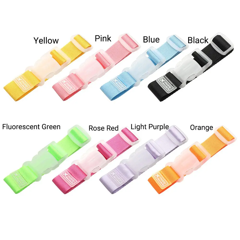 Adjustable Nylon Lock Travel Luggage Straps Belt Protective Travel Accessories Suitcase Packing Belt Hanging Buckle luggage strap