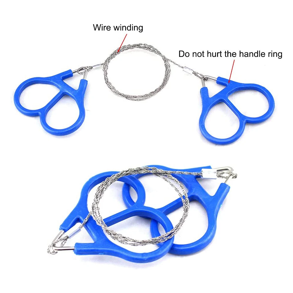 Saw Wire EDC Emergency Survival Gear Outdoor Plastic Steel Ring Scroll Travel Camping Hiking Hunting Climbing Survival Tool Kit