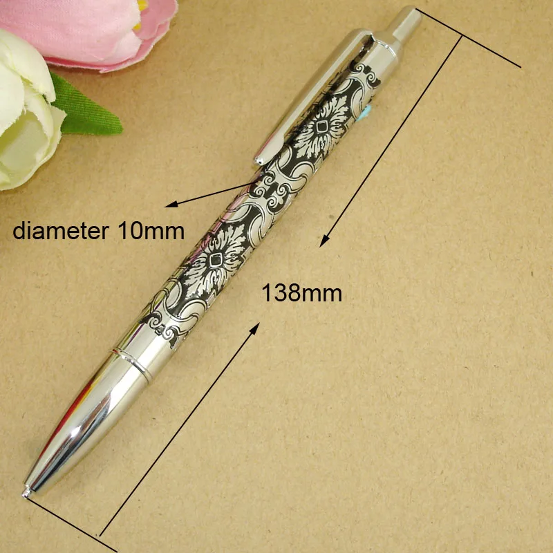 ACMECN 새겨진 추진 리드 기계식 연필, 학교 학생용 맞춤형 연필, 귀여운 에칭 황동 자동 연필, 0.5mm