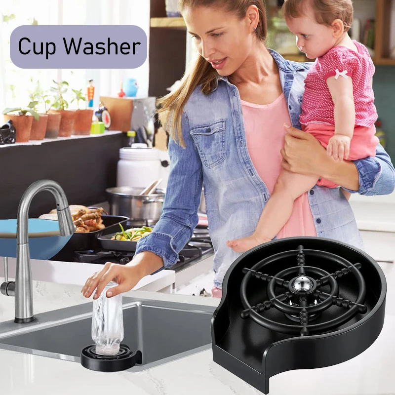 veiligheid voering Richtlijnen Kraan Glas Rinser Auto Cup Washer Hoge Druk Cup Spoelapparaat Keuken Fauce  Spoelbak Accessoires Bar Koffie Cleaning Tools| | - AliExpress