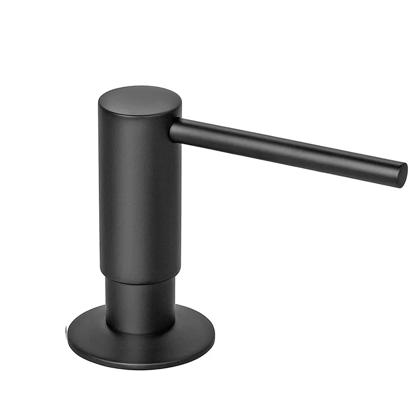 500ml kitchen sink soap dispenser Black dispenser Liquid soap Brass pump head Liquid soap bottle Hand pressed sink counter liqui 3