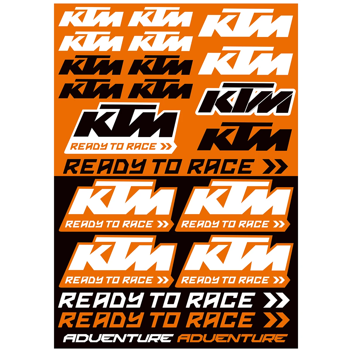 Ktm Sticker Motorcycle Logo Decals Tank Pad Helmet Emblem For Duke 200