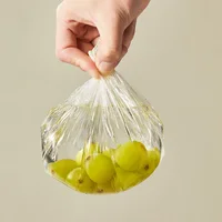 Lot de 100 couvercles jetables en plastique alimentaire pour restes de cuisine et réfrigérateur, suspendables et à tirer 6