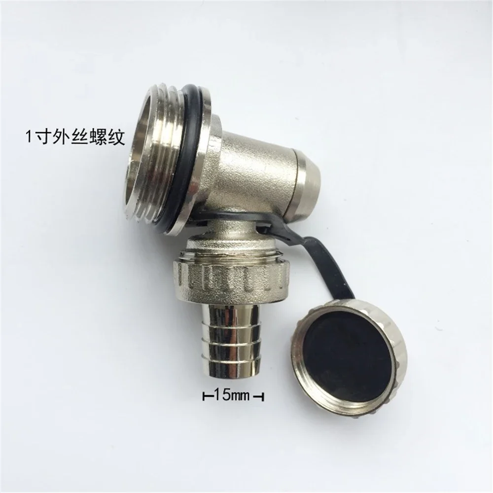 Floor Heating Manifold Exhaust Drain Valve 1 Inch Blowdown Valve Geothermal Water Manifold Drain