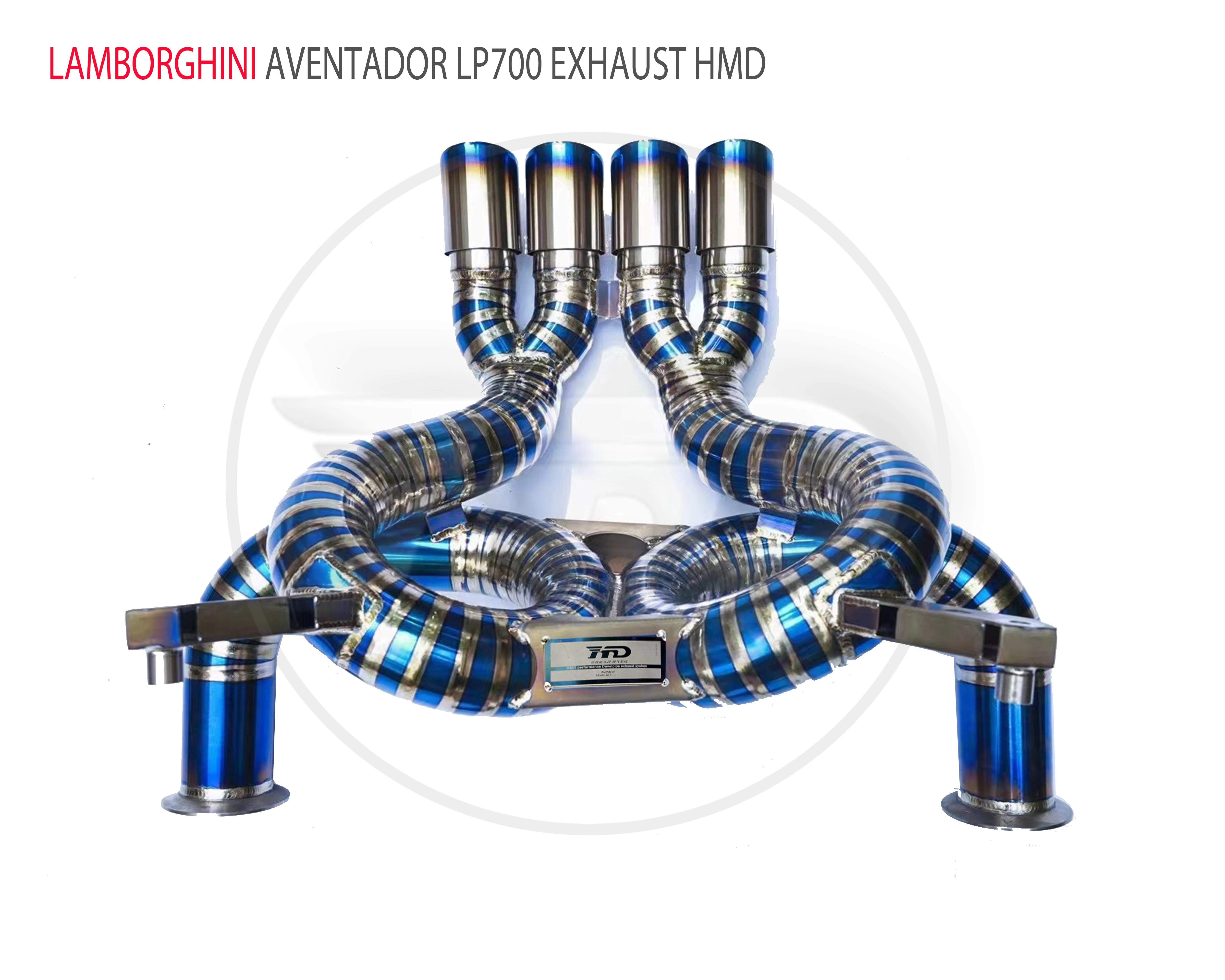 

HMD Titanium Alloy Exhaust Tail Section Downpipe With Valve is Suitable For Lamborghini Aventador LP700 Muffler Modification