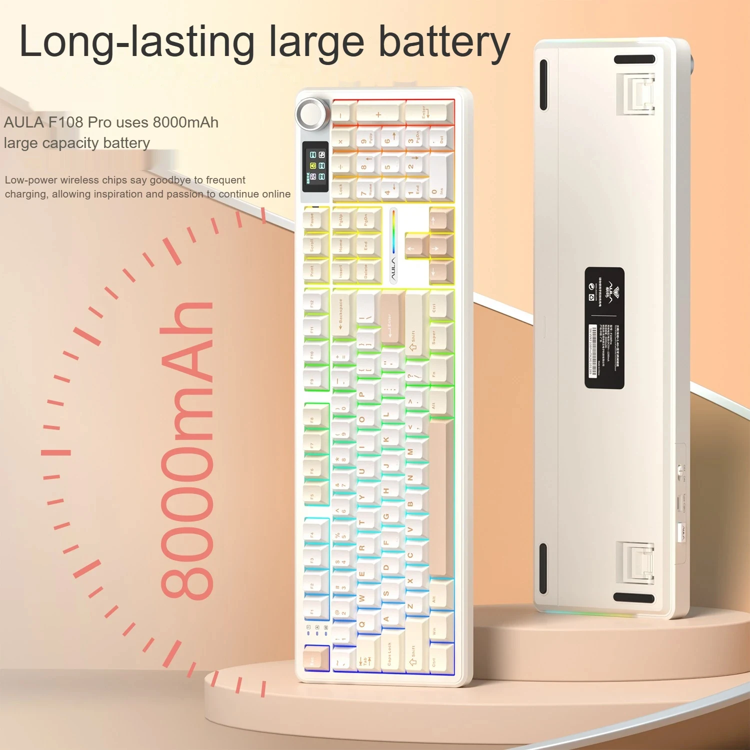 AULA F108 PRO メカニカルキーボードカスタムゲーミングワイヤレス