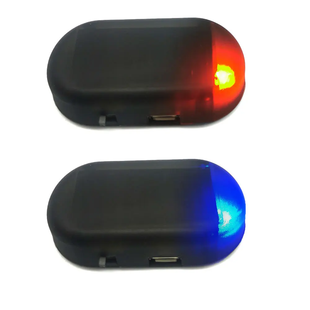 

Led Car Fake Security Light Solar Powered Simulated Dummy Alarm Wireless Warning Anti-Theft Caution Lamp LED Flashing Imitation