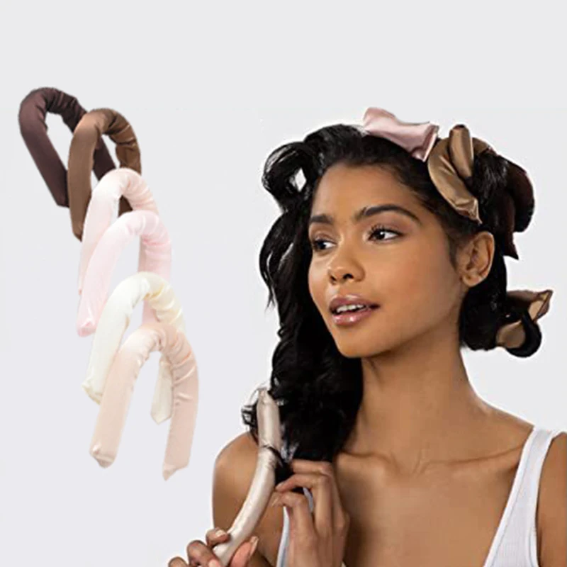 Rubber Curling Iron Six Color Set Big Wave Sleep Heatless Six Piece Set-hair styling tool,hair curling tools