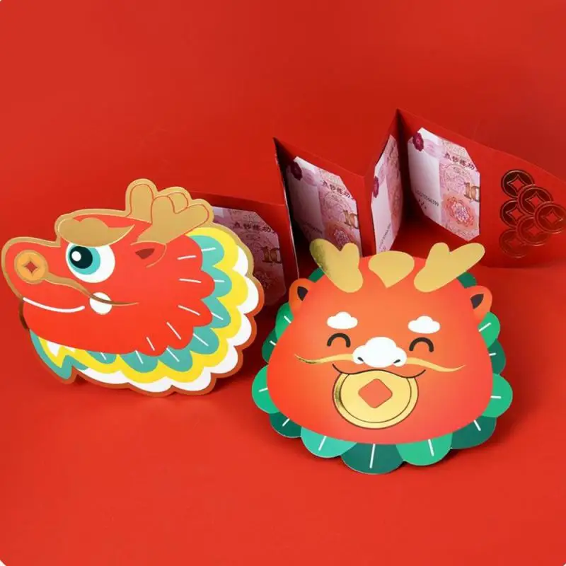 

Красные конверты можно растянуть, утолщенные новогодние красные конверты, прочные традиционные китайские Подарки, складные красные конверты