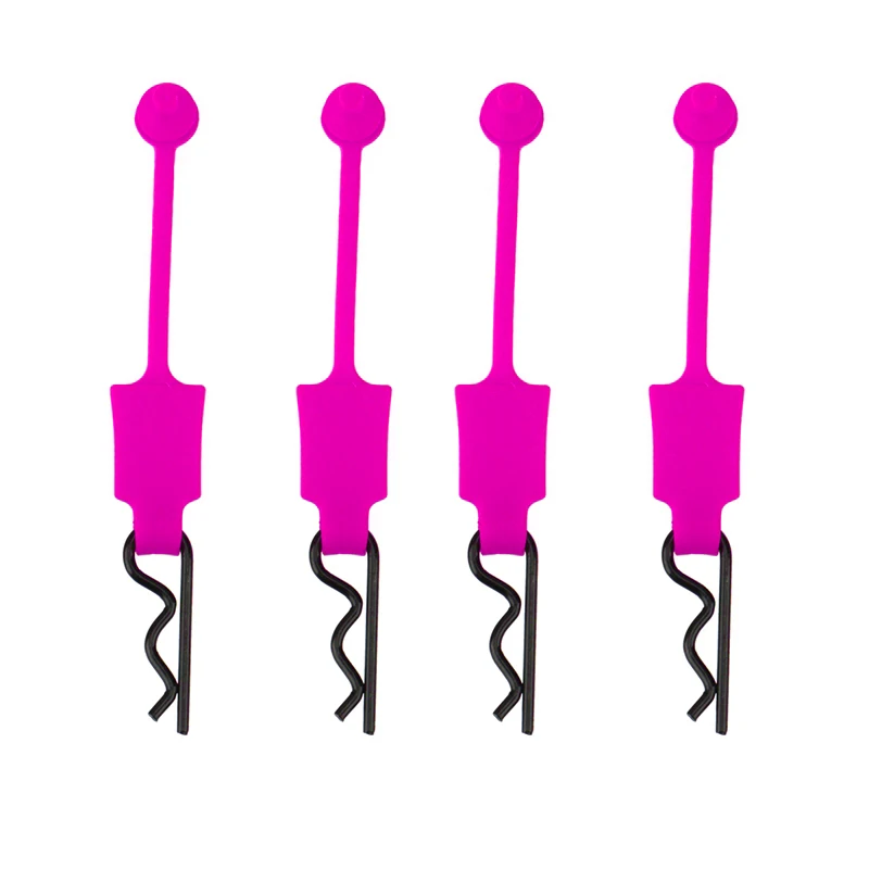 Durable Rubber Body Clips Set - Pack of 4