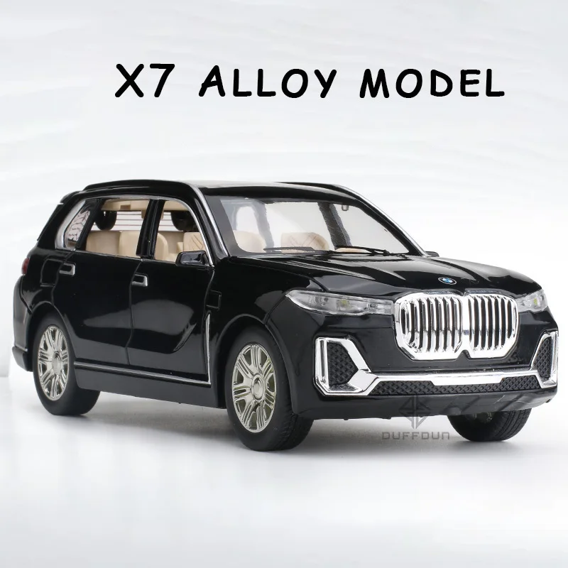 

1/32 X7 Alloy Diecast SUV Off-Road Car Model Toy Simulation Metal Vehicle Body With Light And Sound Pull Back Toys For Children