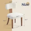 Dining Chairs Set of 4, Upholstered Kitchen Chairs with Curved Backrest & Adjustable Legs for Living Room/Bedroom, White 6
