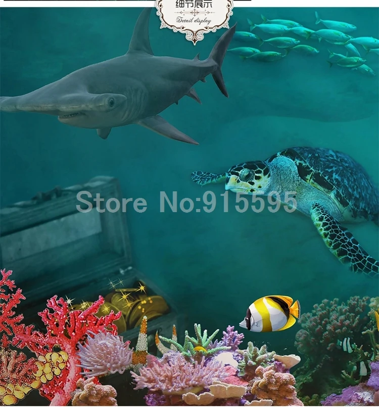 subaquático decoração para casa mar tubarão peixe