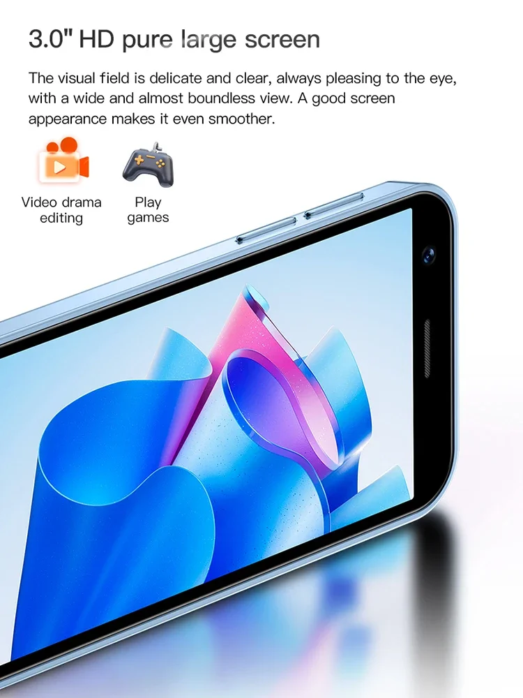 SOYES XS16 Mini Smartphone 3GB RAM 64 ROM 4G LTE Android 10.0 Quad Core 2000mAh Type C Dual SIM Standby 3.0 in Small Phone 6