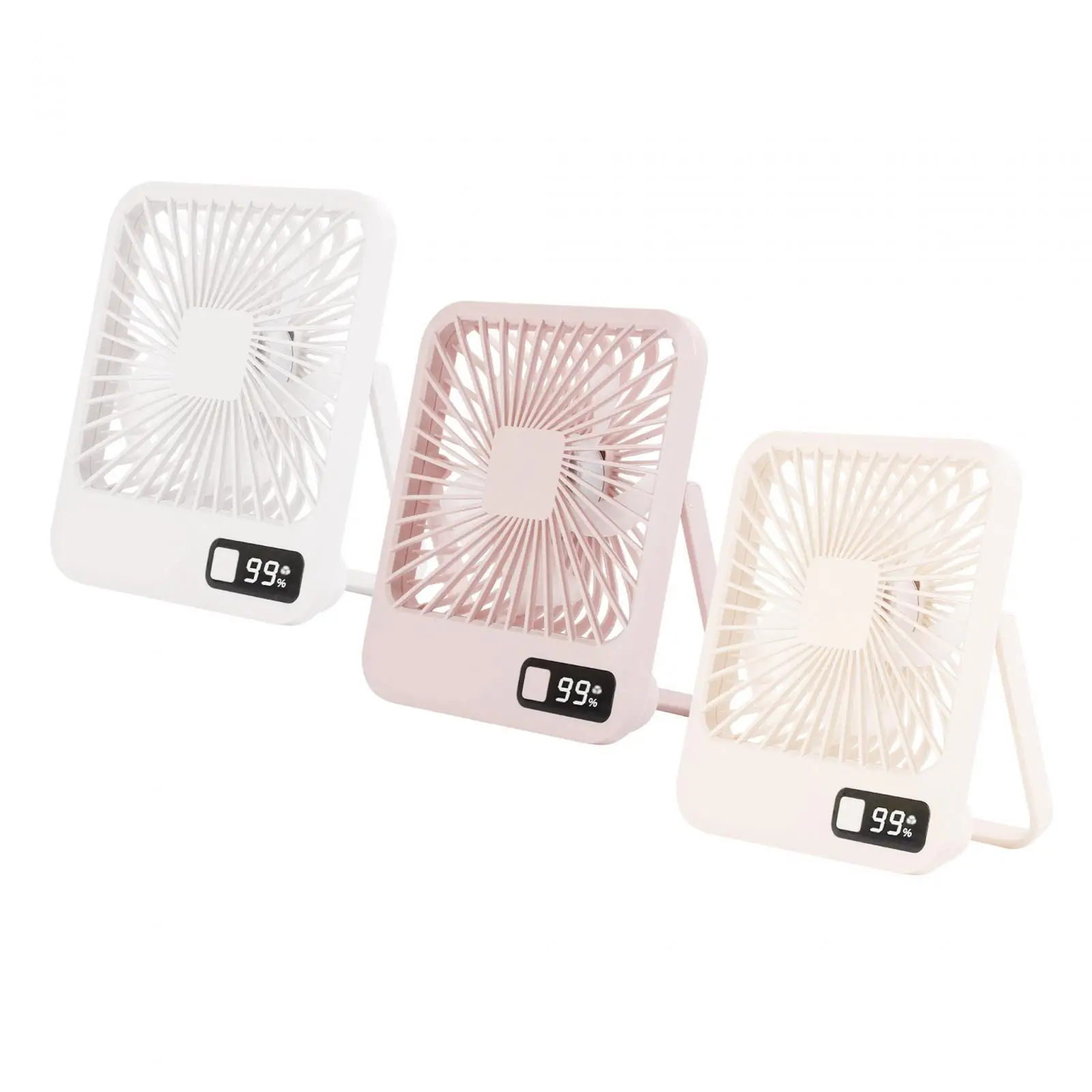 

USB Small Desk Fan Quiet 5 Speeds Summer Cooling Fans for Car Desktop Office