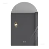French Arched Bath Mirrors for Toilet Wall-mounted Dressing Touch Screen Mirrors Light Luxury Glass Design Mirrors for Bedroom 6