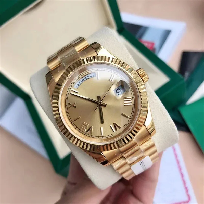 

Luxury Automatic Mechanical Watch Business Men's Watch Fashion Women's Watch Stainless Steel Sports Waterproof Watch