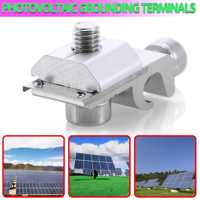 1Buah6005T5AluminiumAnodizedPanelSuryaPenjepitMendukung