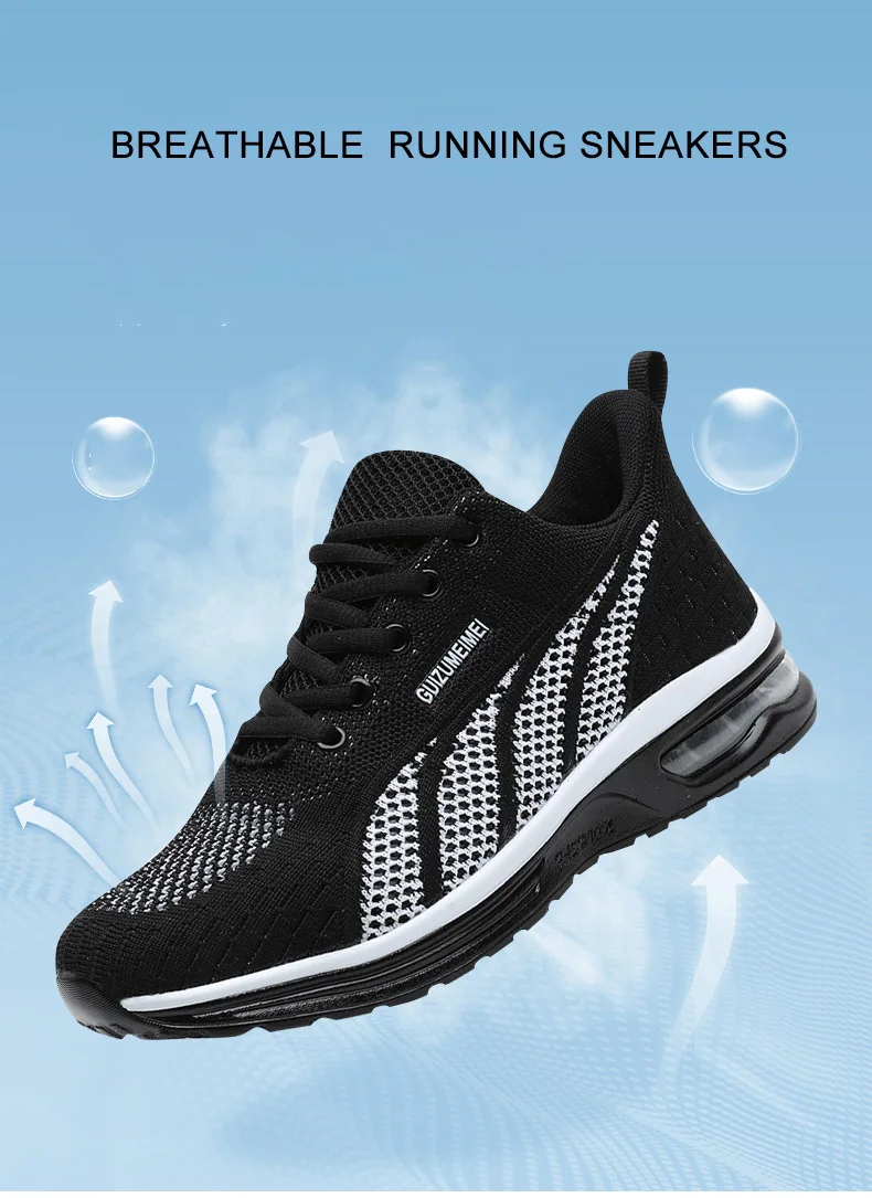 Description Picture 3 of itemWomen Running Shoes Ladies Breathable Sneakers Mesh Air Cushion Tennis Women's Sports Shoes Outdoor Lace Up Training Shoes